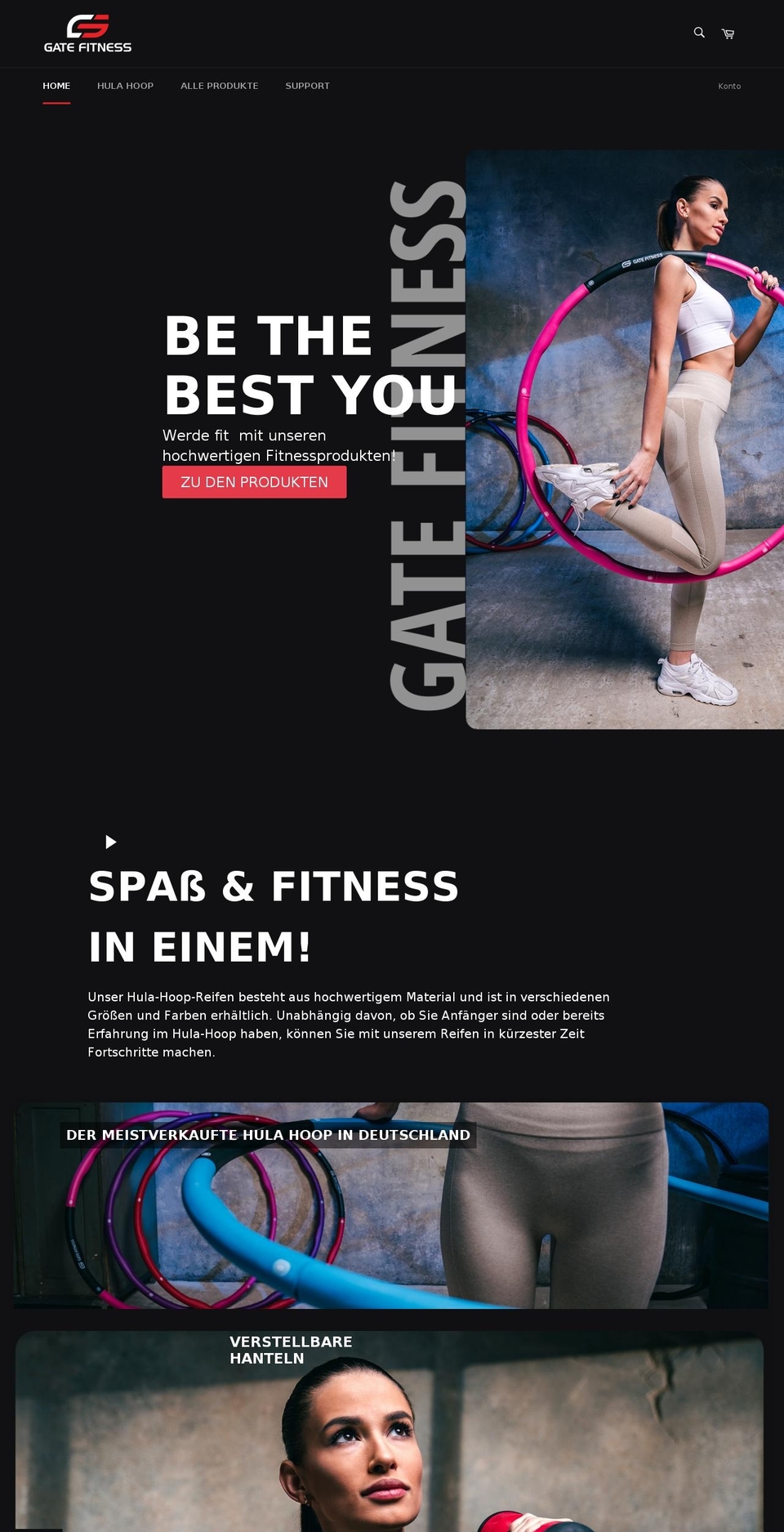 gatefitness.com shopify website screenshot