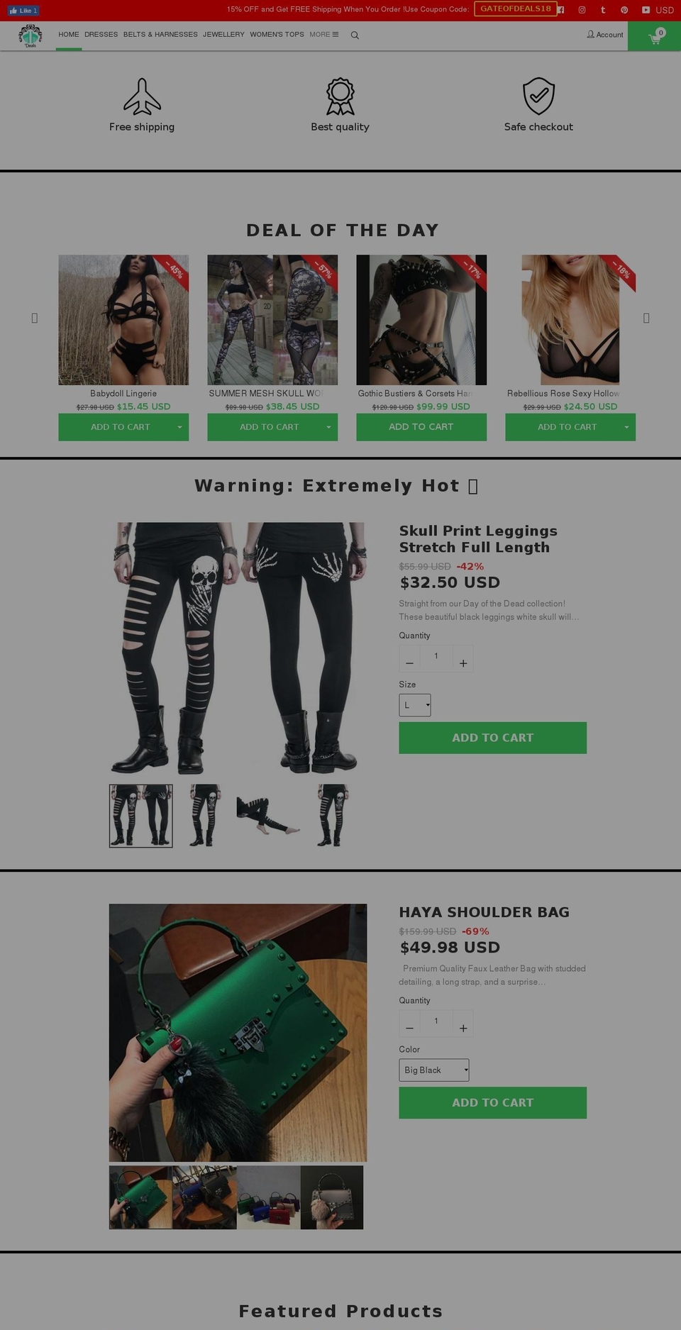 konversion-theme Shopify theme site example gateofdeals.com