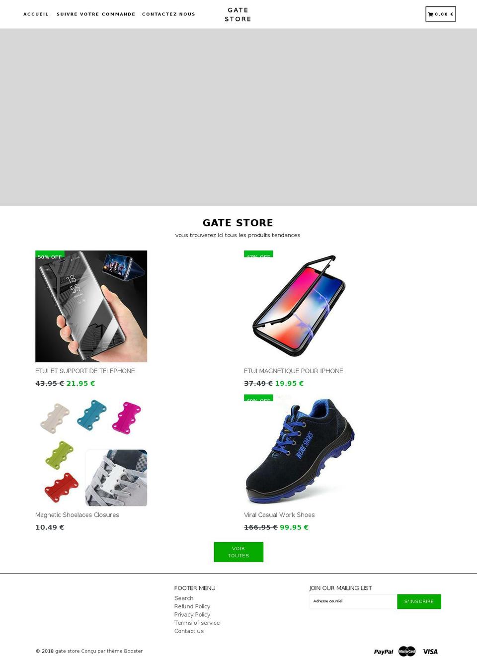 gatestore.net shopify website screenshot
