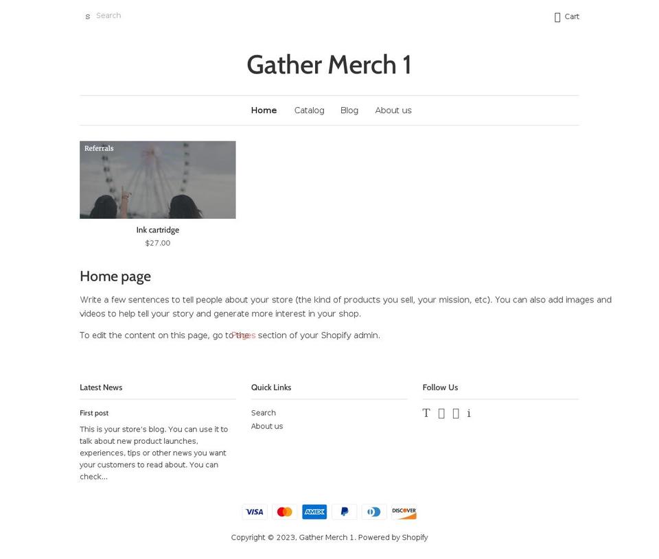 gather-merch-1.myshopify.com shopify website screenshot