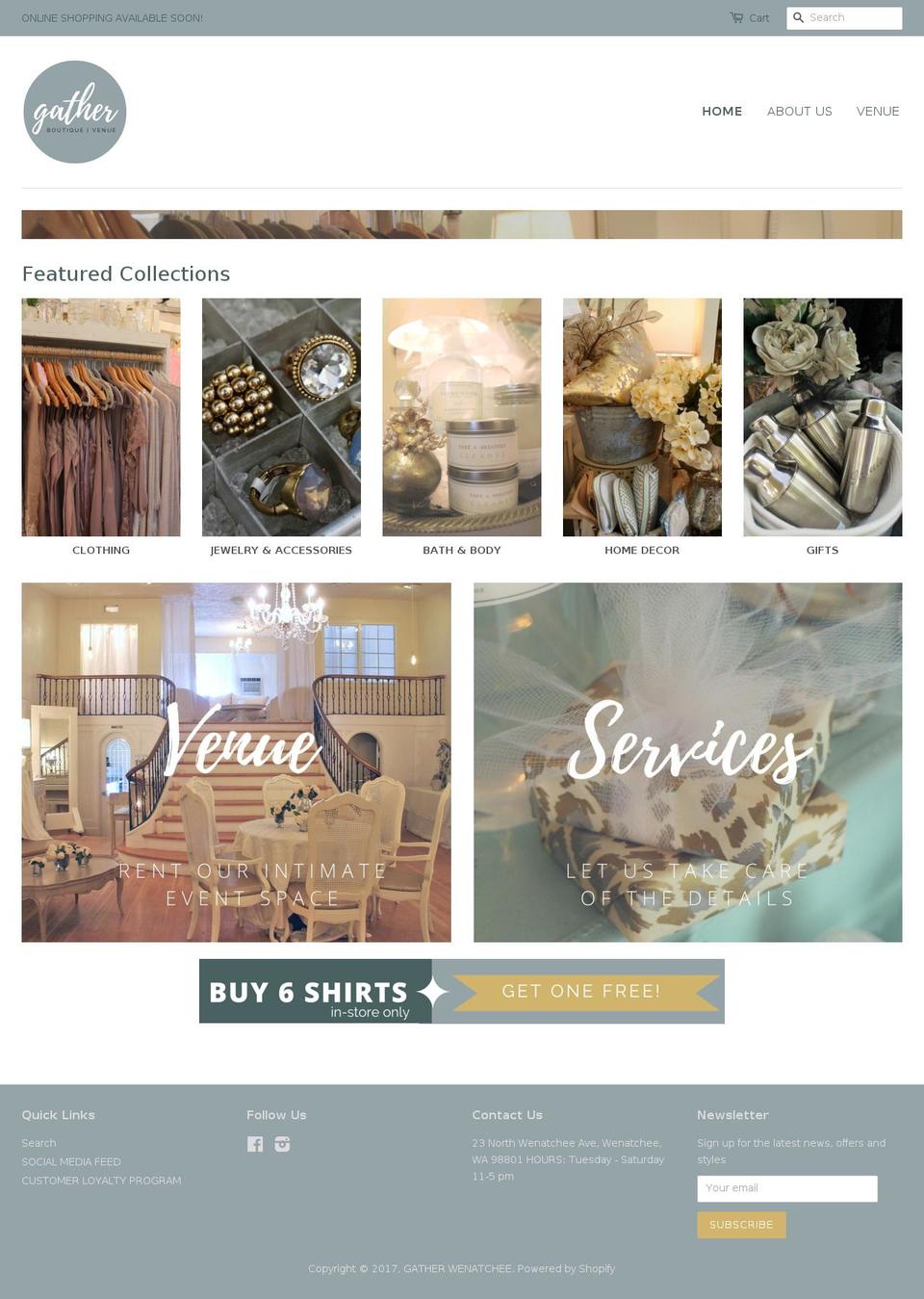 gatherstyle.com shopify website screenshot