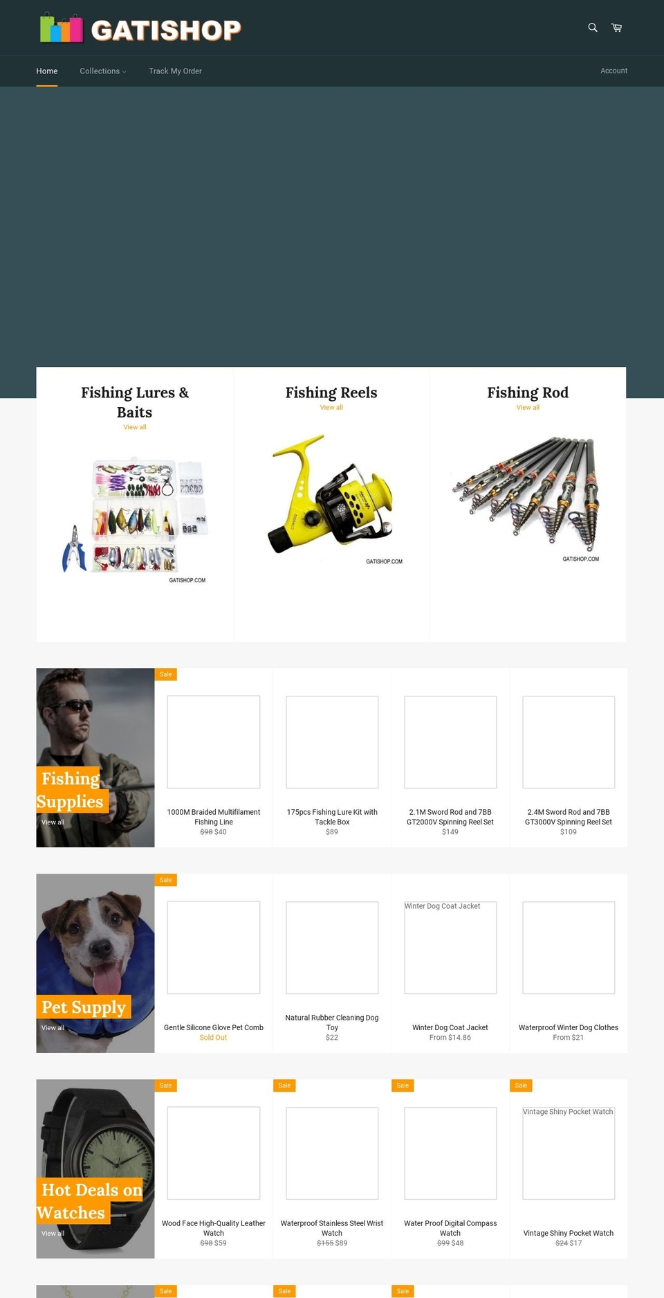 gatishop.myshopify.com shopify website screenshot