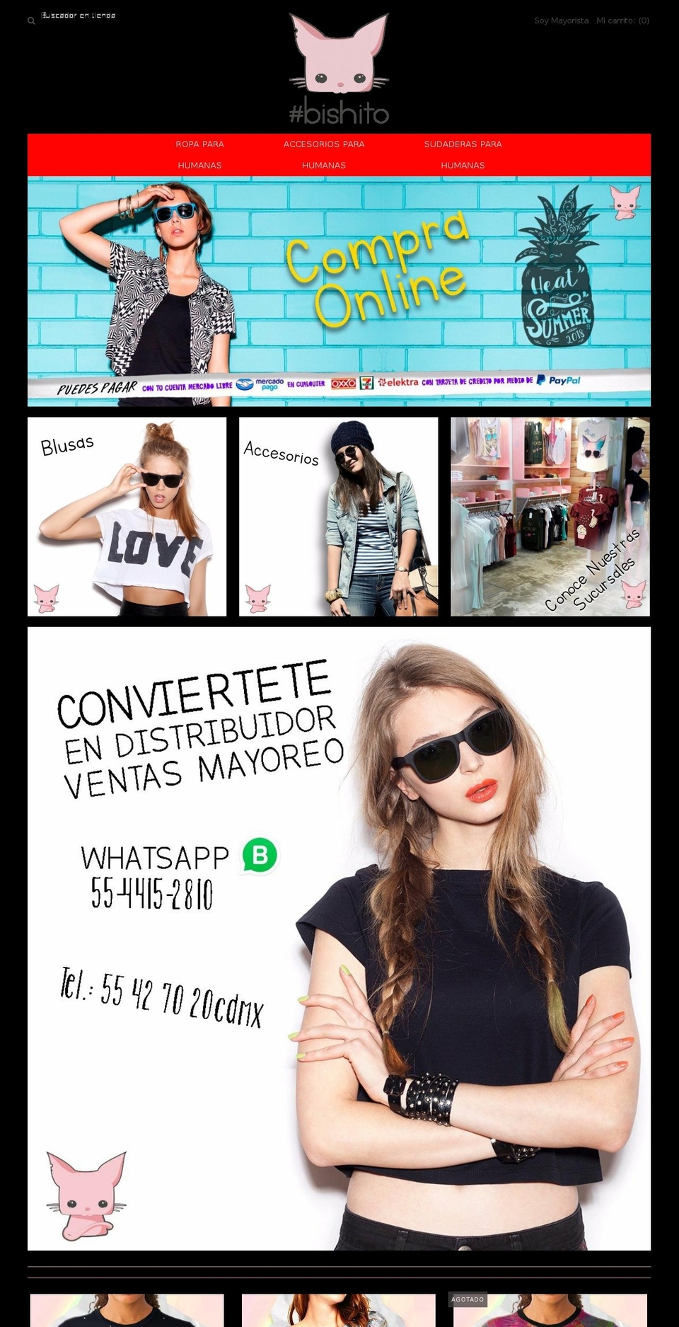 gatobishito.mx shopify website screenshot