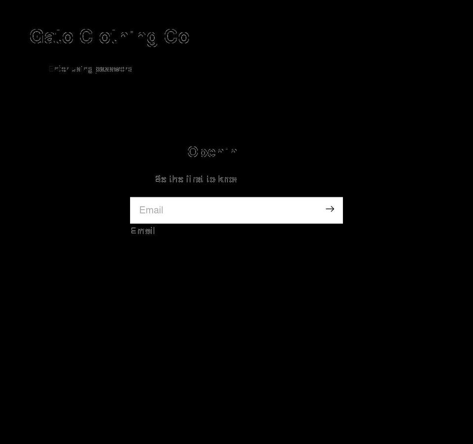 gatoclothingco.com shopify website screenshot