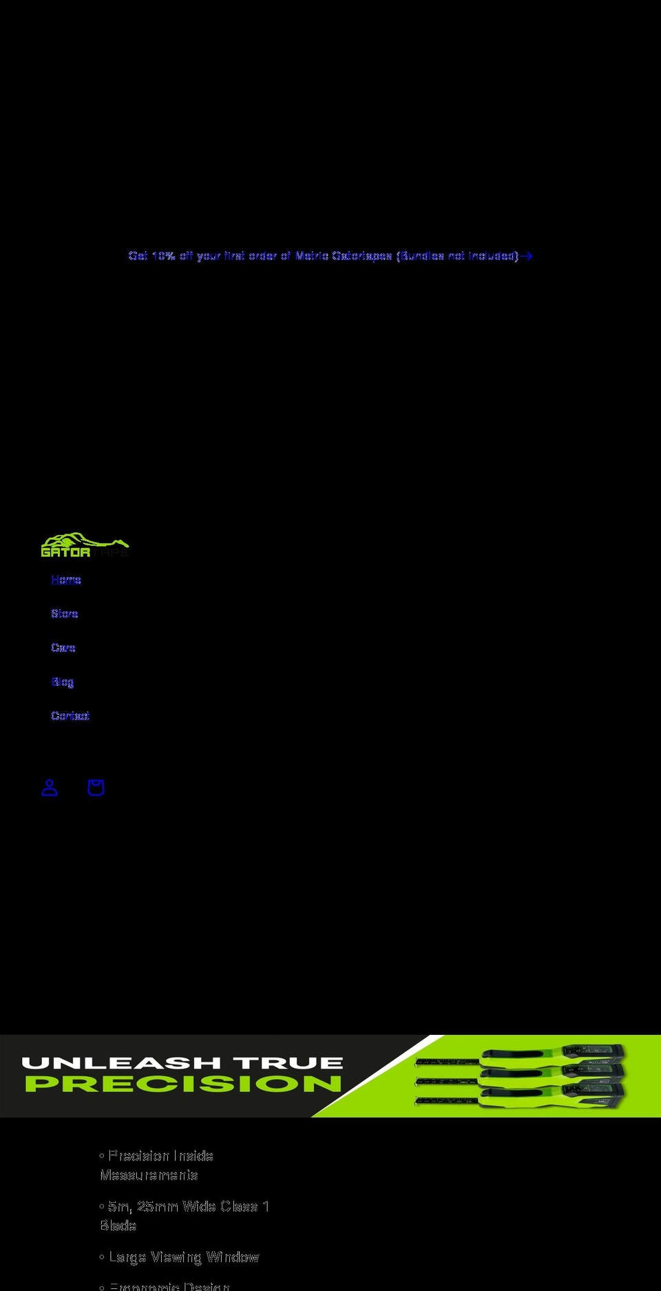 gator-tape.com shopify website screenshot
