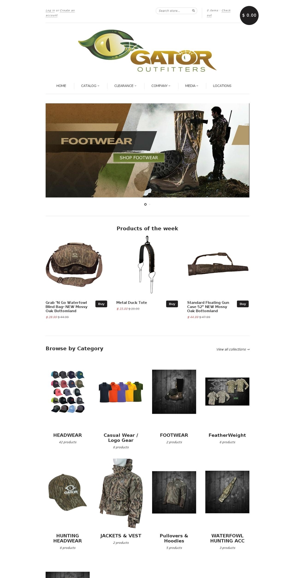 gatoroutfitter.com shopify website screenshot