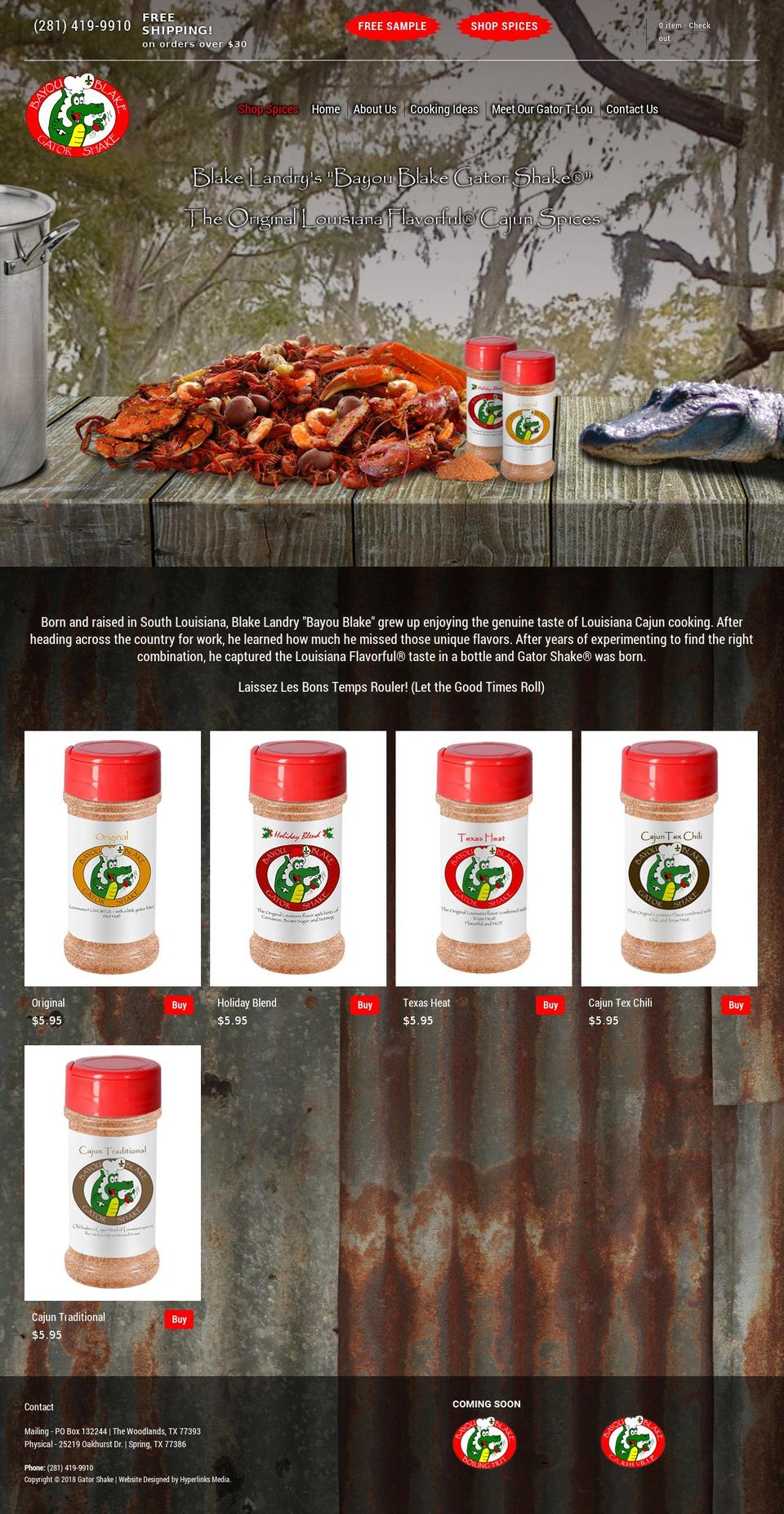 gatorshake.com — Shopify storefront screenshot