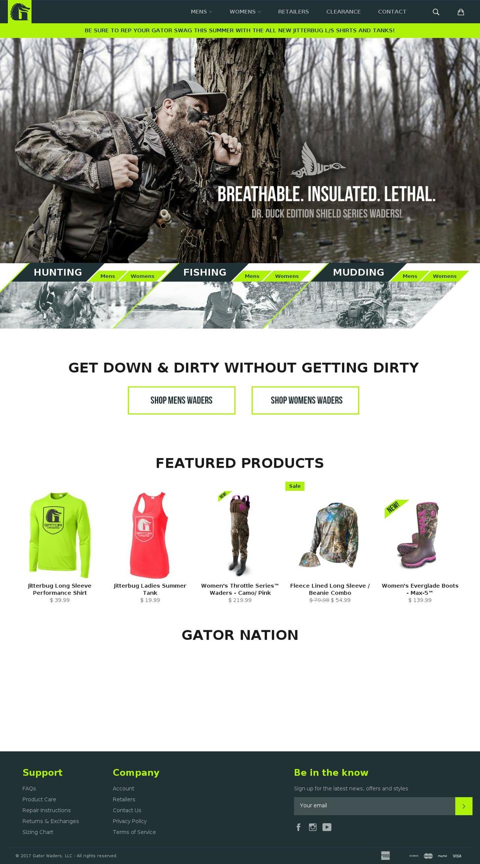 gatorwaders.com shopify website screenshot