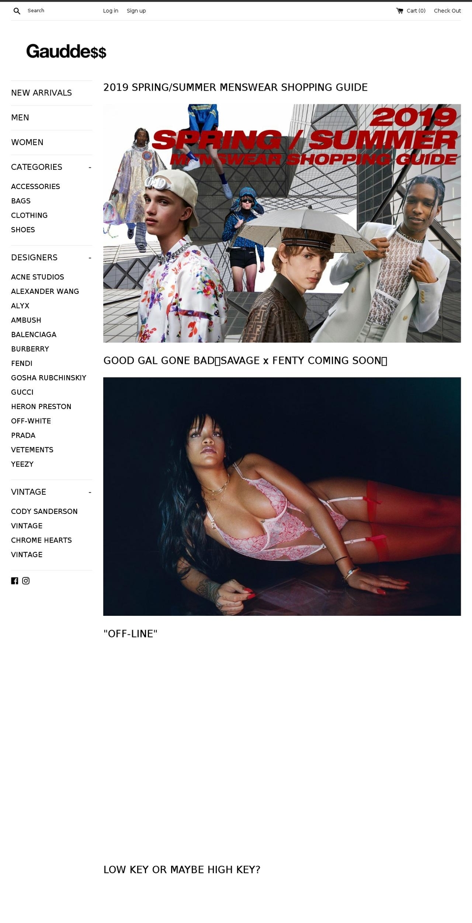 gauddess.com shopify website screenshot