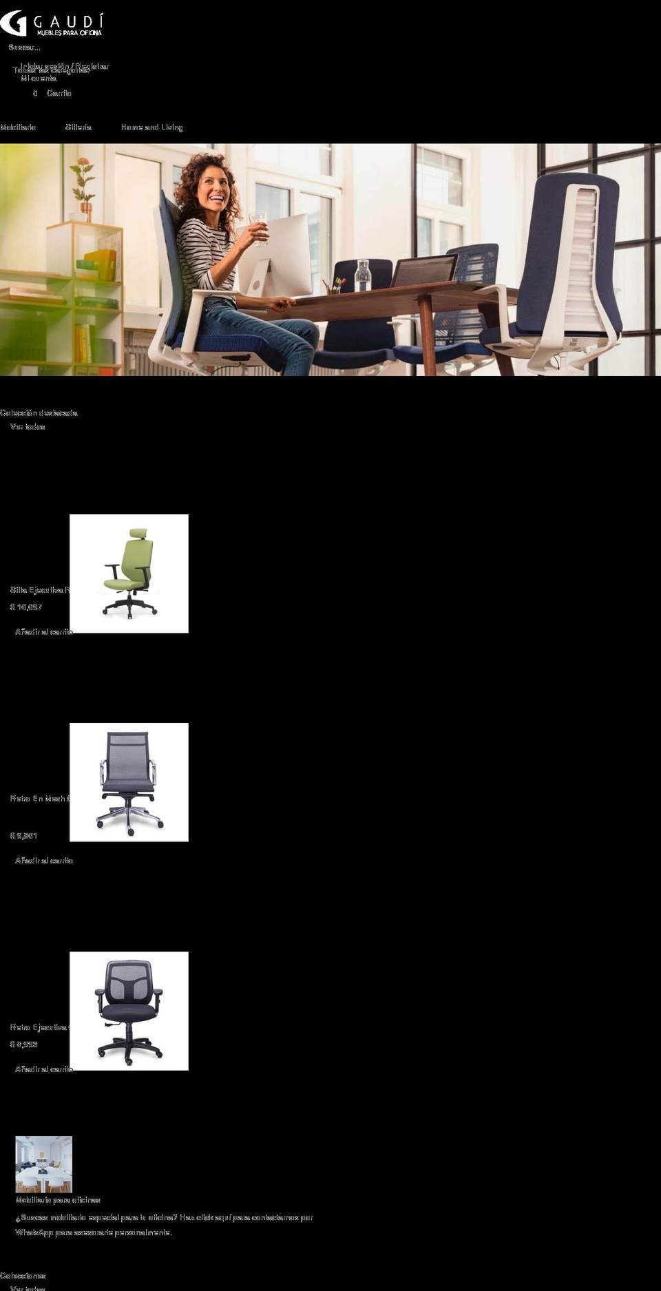 gaudimueblesonline.com shopify website screenshot