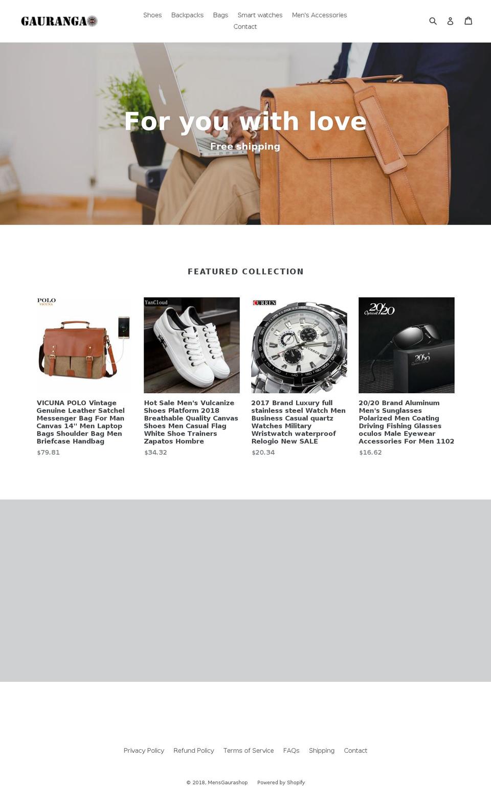 gaurashop.com — Shopify storefront screenshot