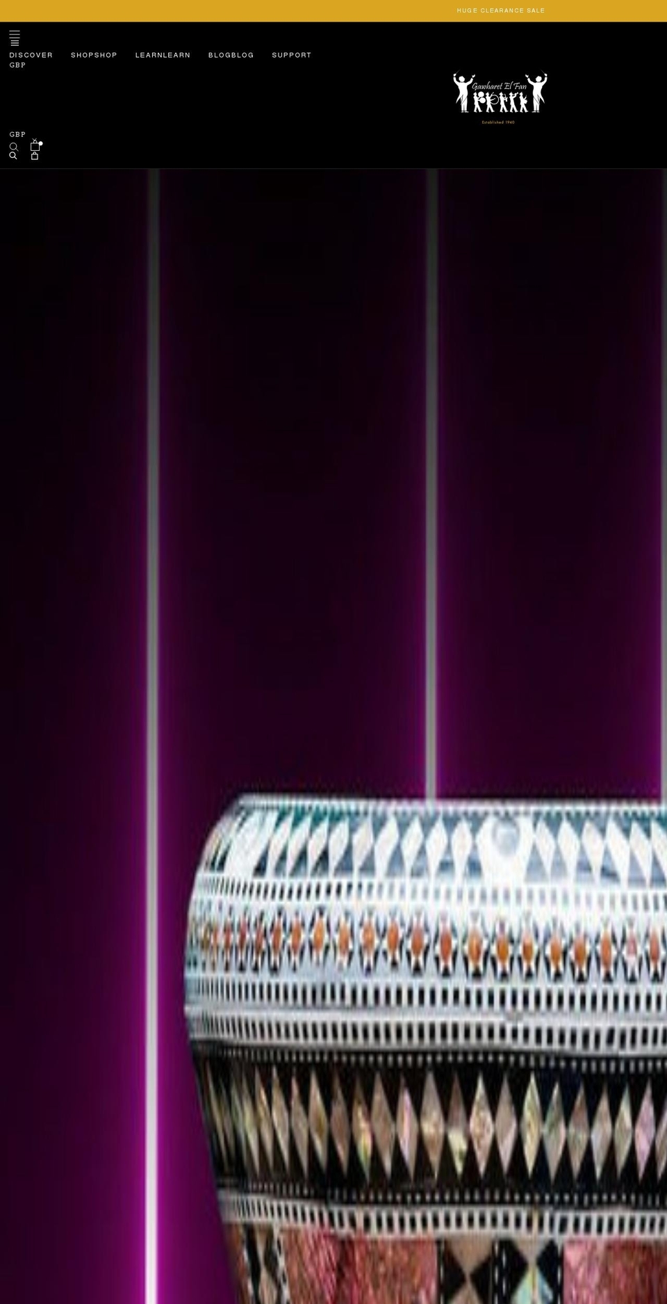 gawharetelfan.com shopify website screenshot