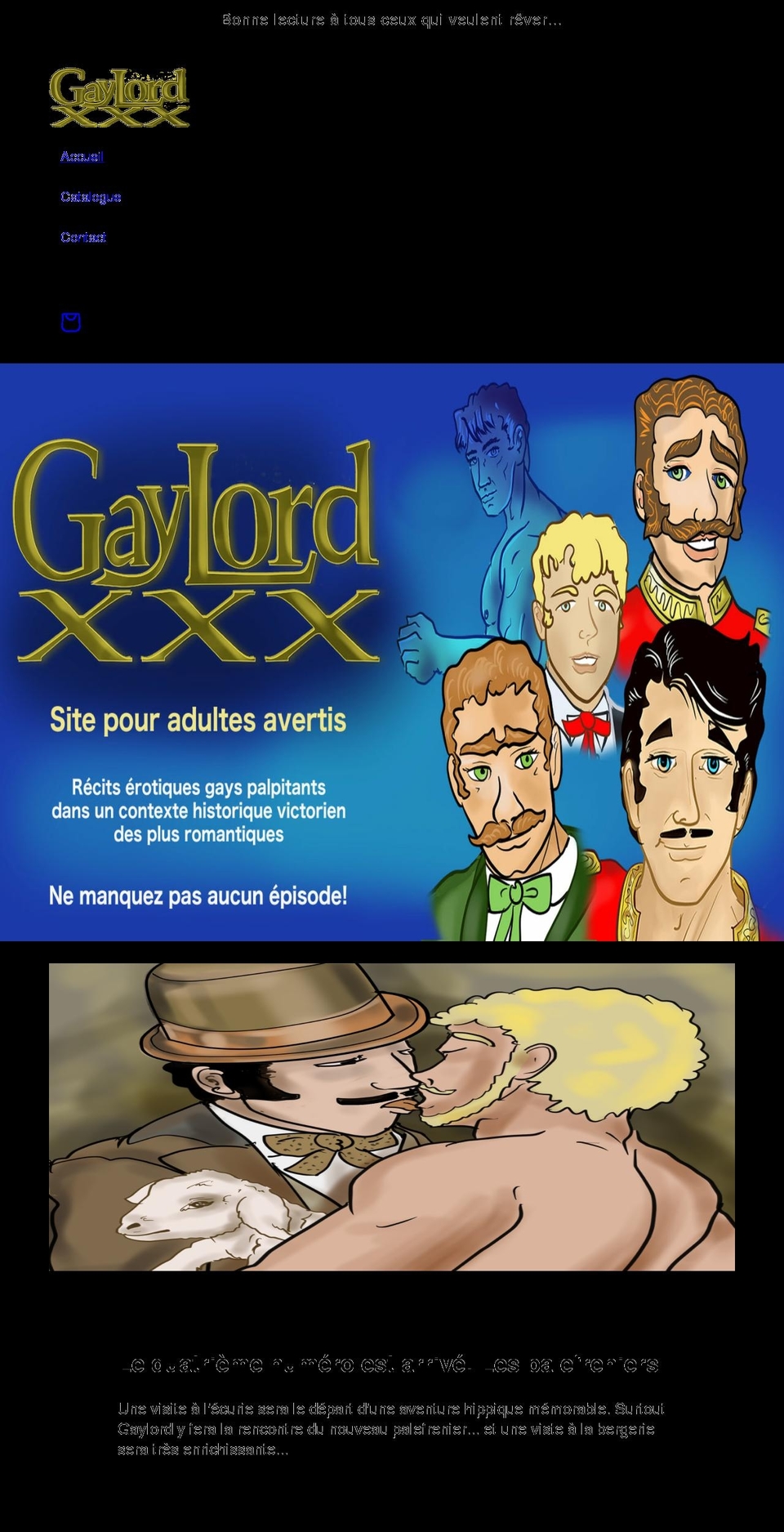 gaylordxxx.com shopify website screenshot