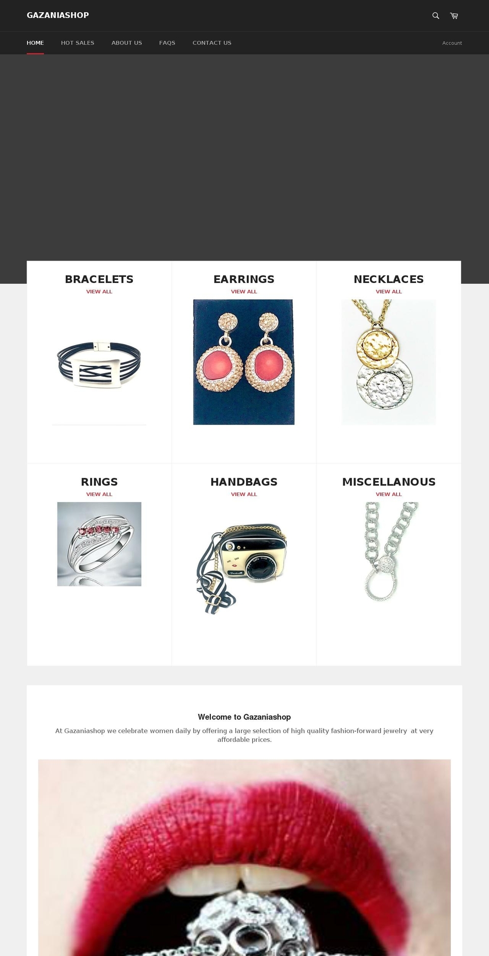 gazaniashop.com — Shopify storefront screenshot