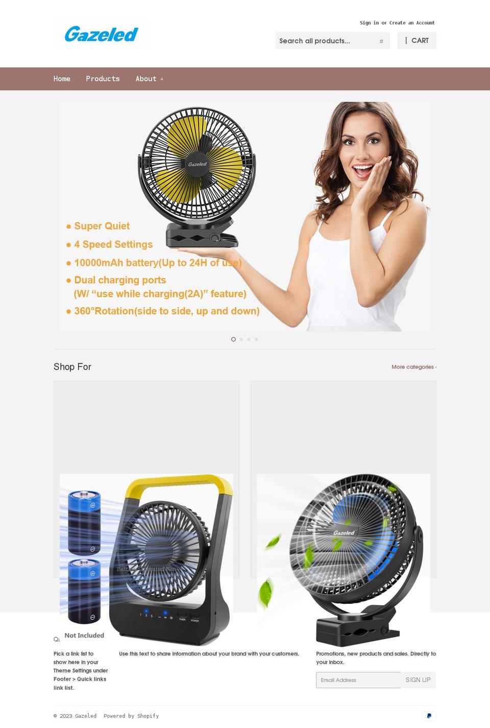 gazeled.com shopify website screenshot