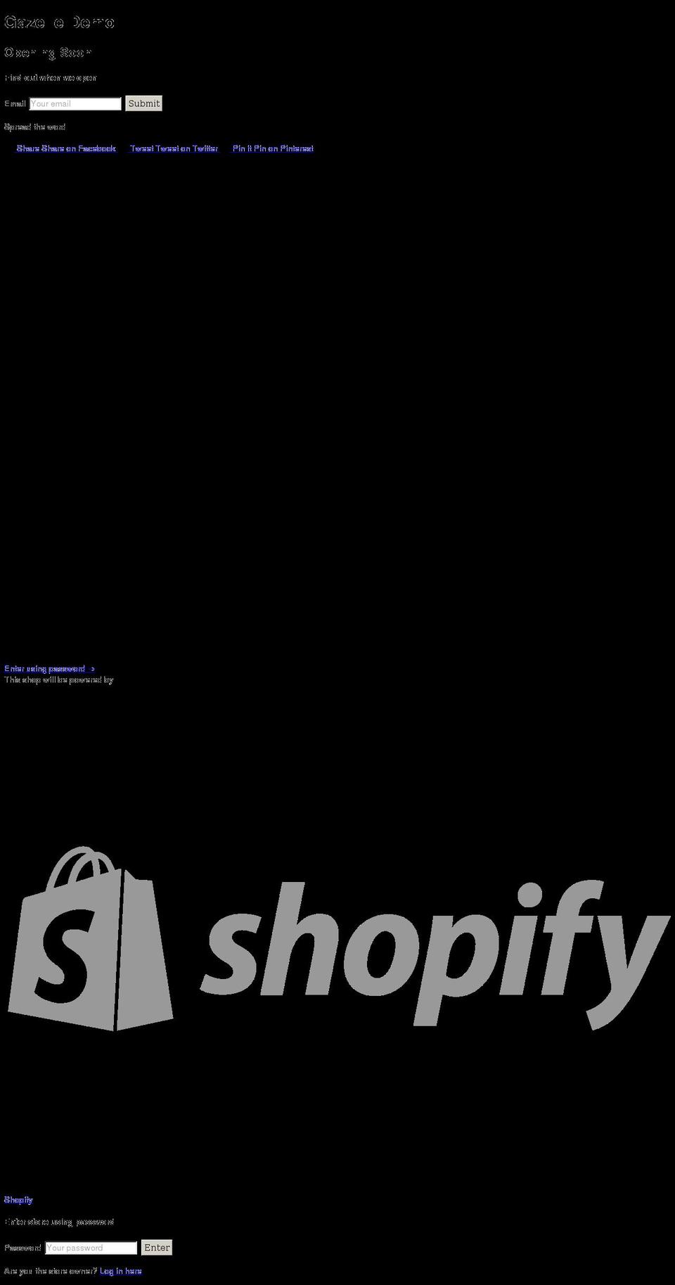 gazelle-demo.myshopify.com shopify website screenshot