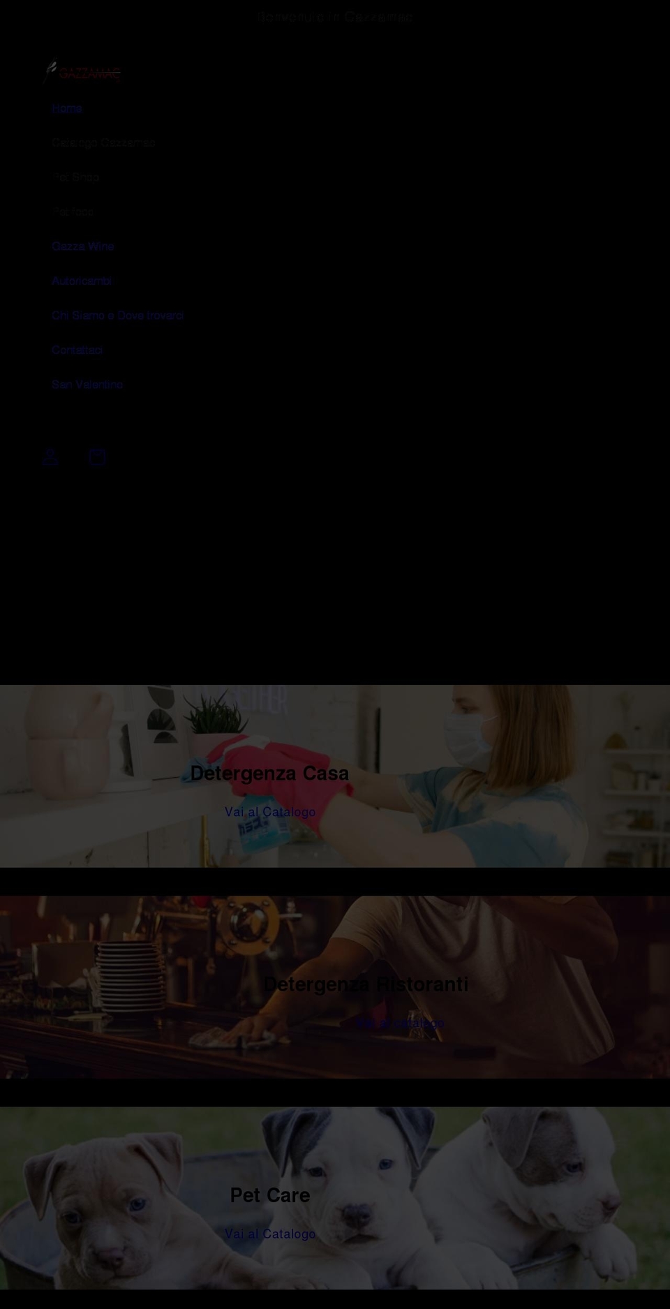 gazzamac.it shopify website screenshot
