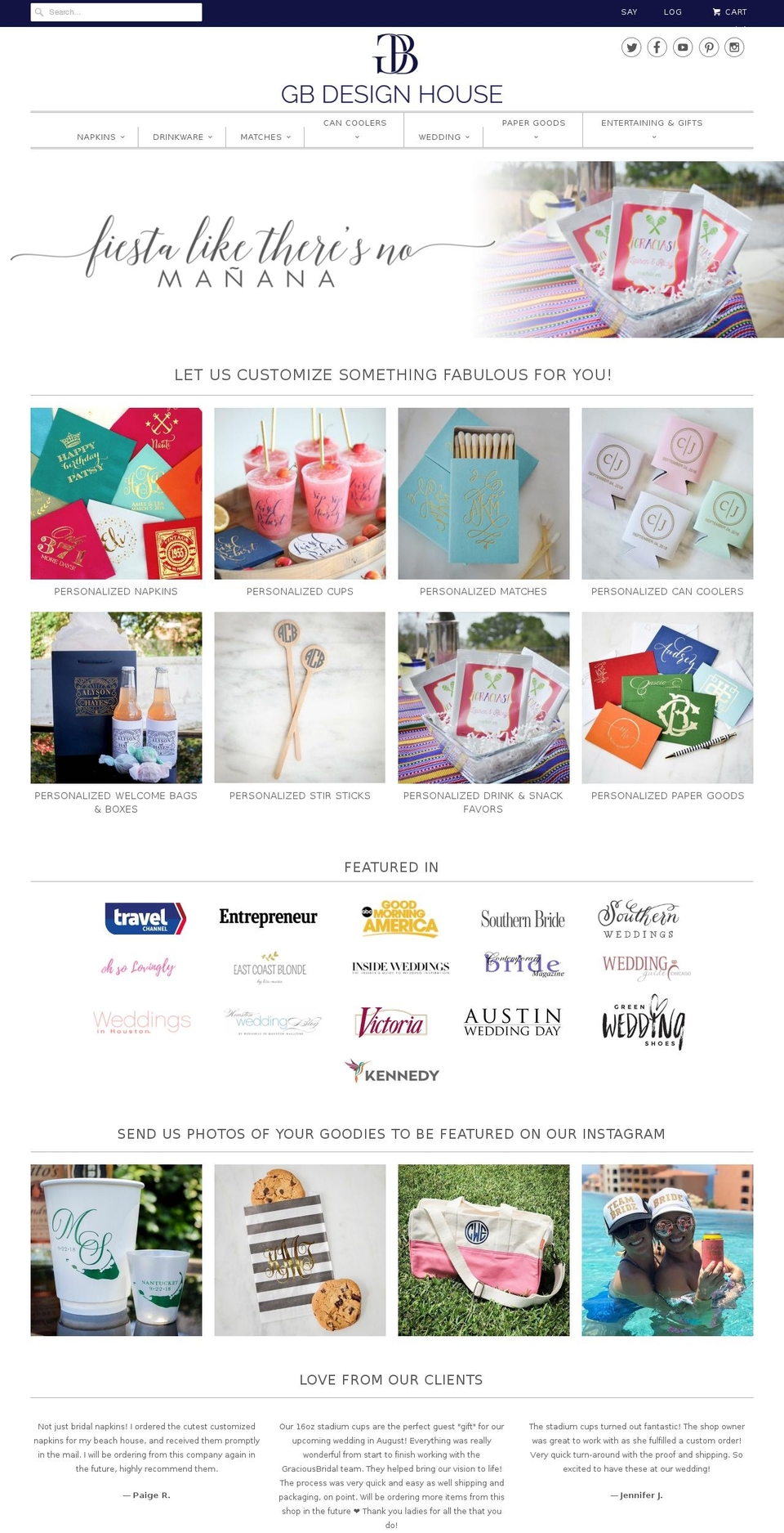 gbdesignhouse.com shopify website screenshot