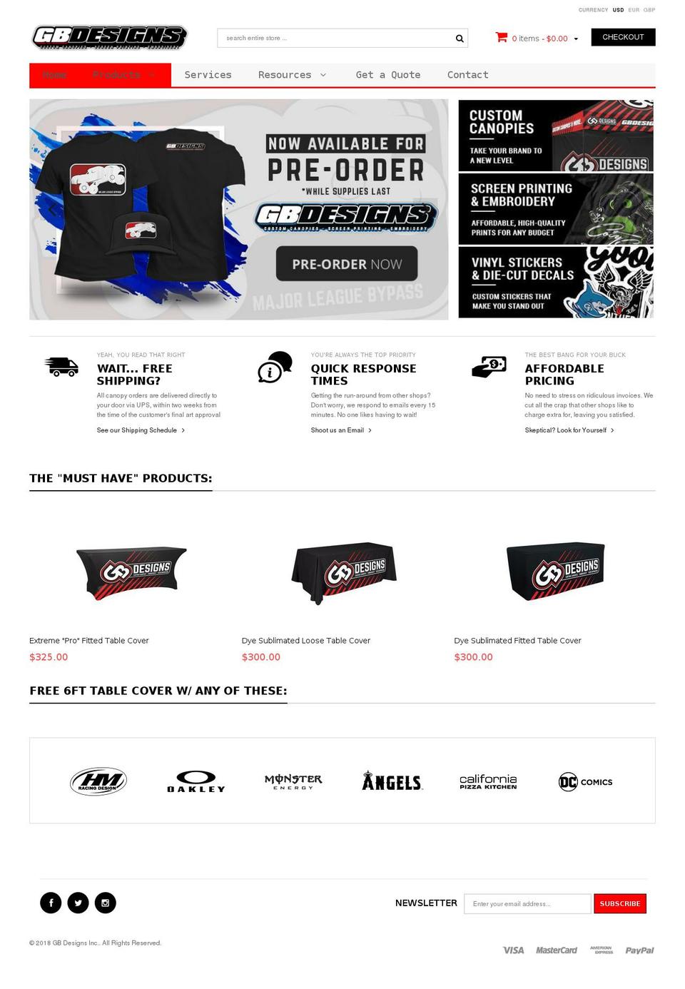 nozza-r8 Shopify theme site example gbdesignsinc.com