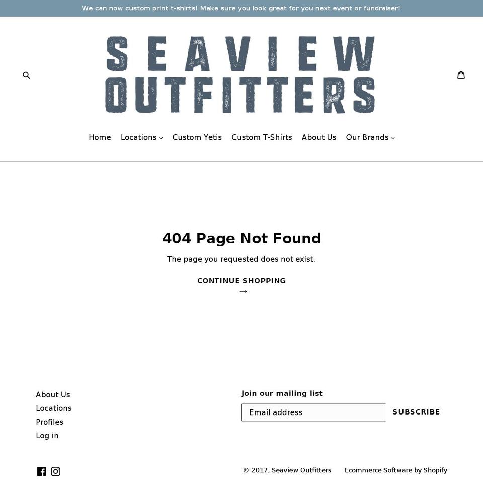 gbdseaview.com shopify website screenshot