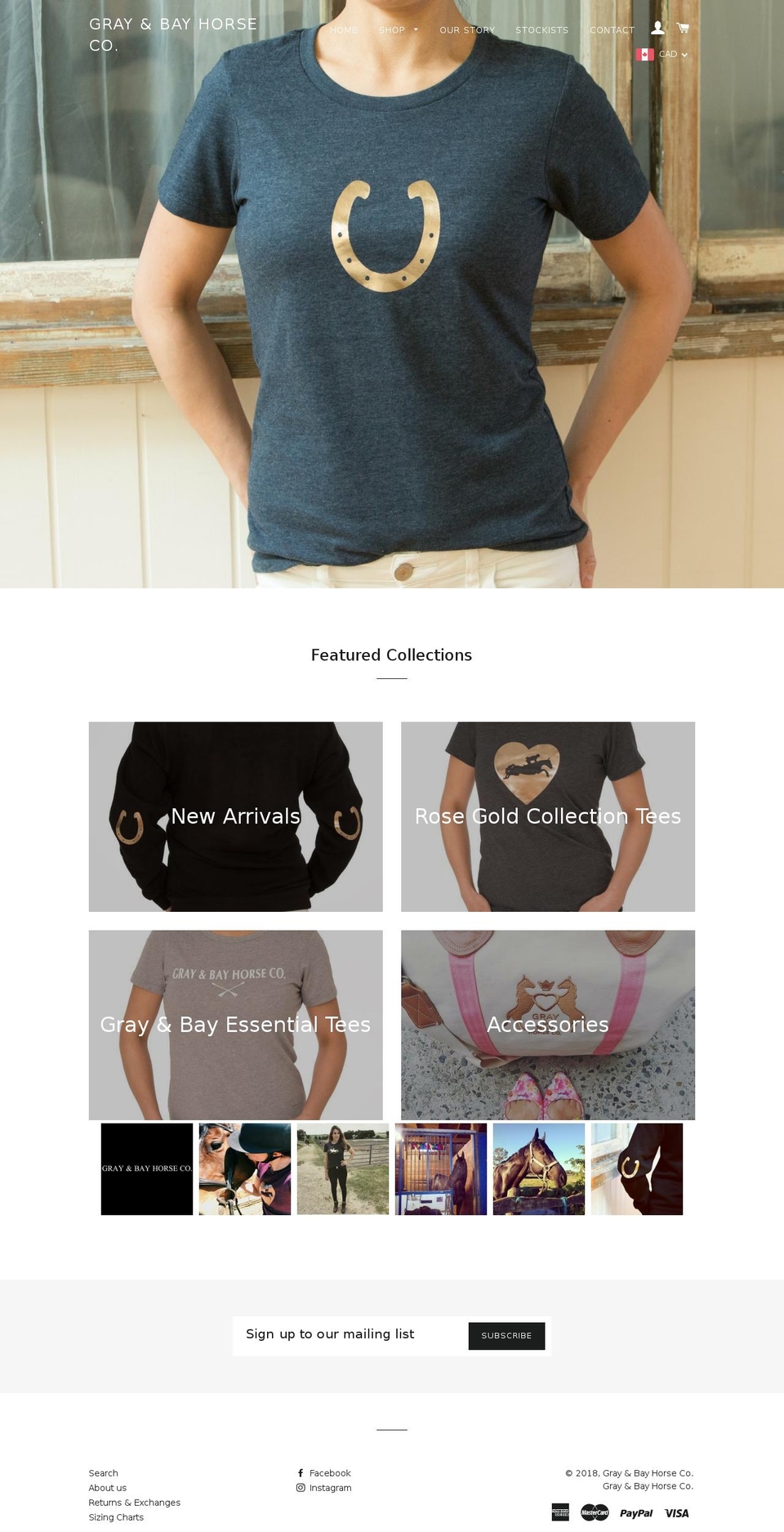 gbhorseco.com shopify website screenshot