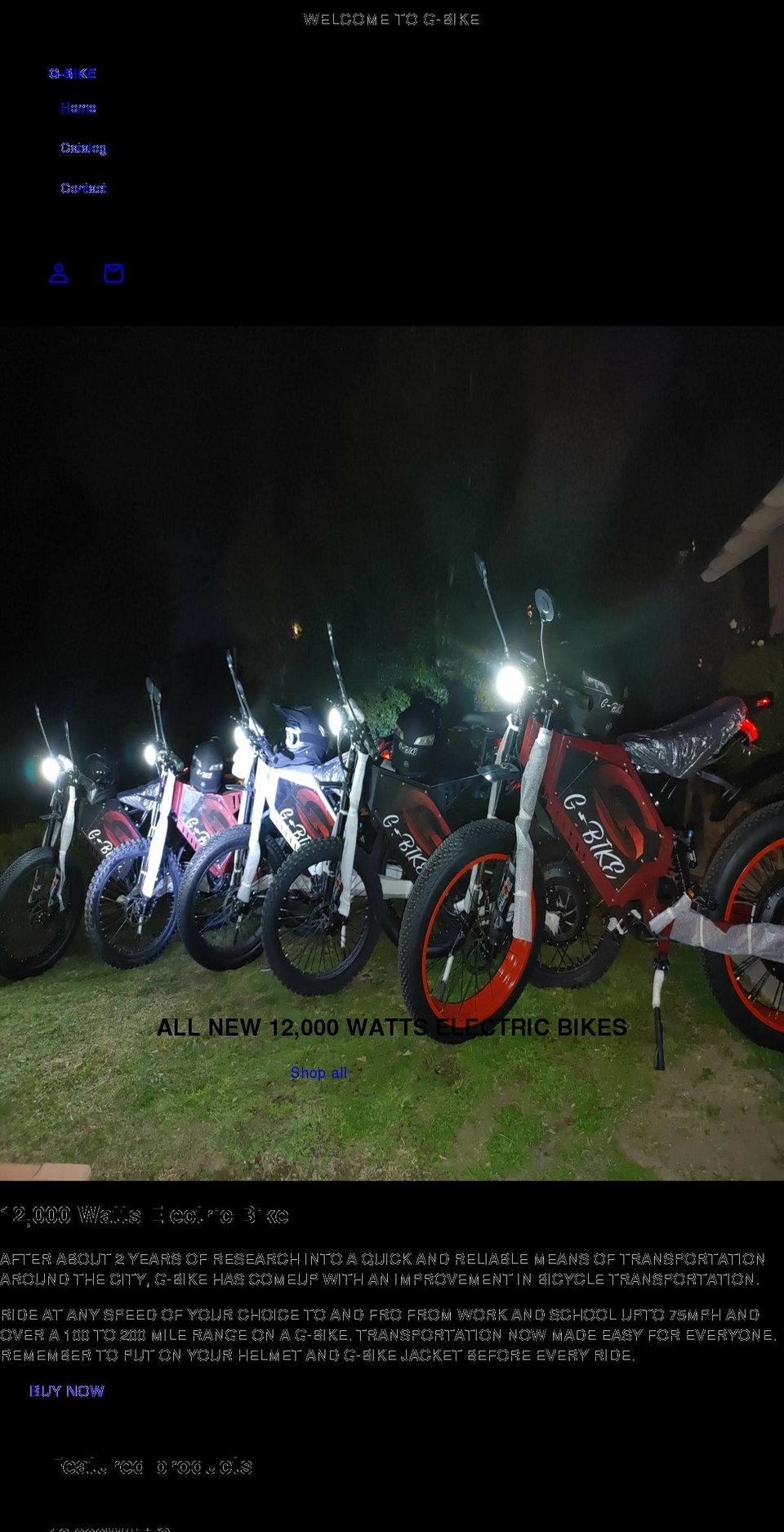 gbikes.org shopify website screenshot