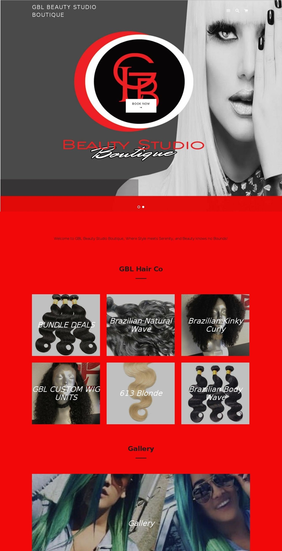 gblbeauty.com shopify website screenshot