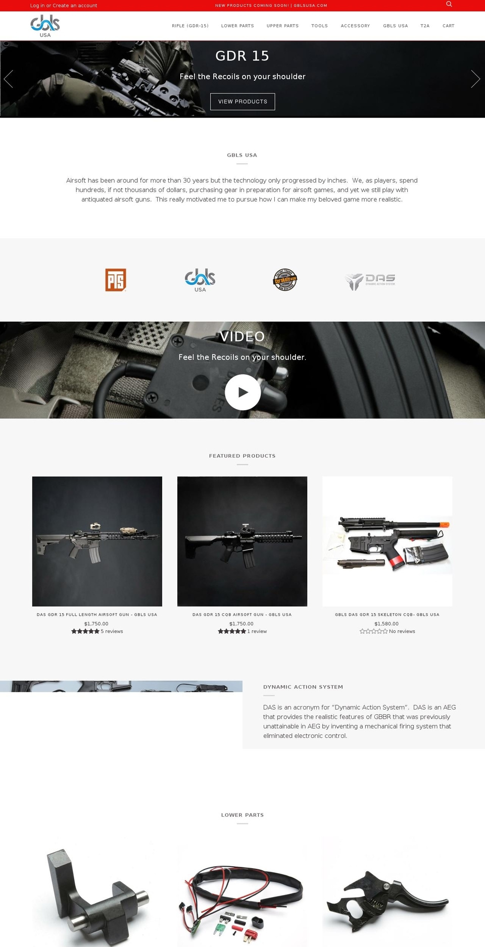 gblsusa.com shopify website screenshot