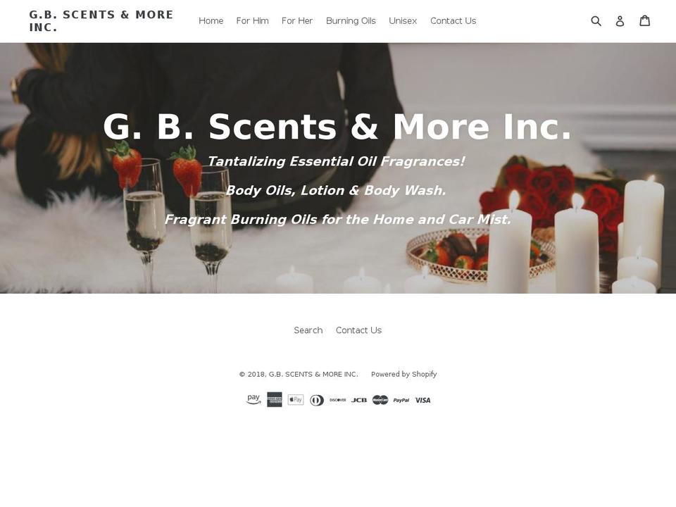 gbscentsandmore.org shopify website screenshot