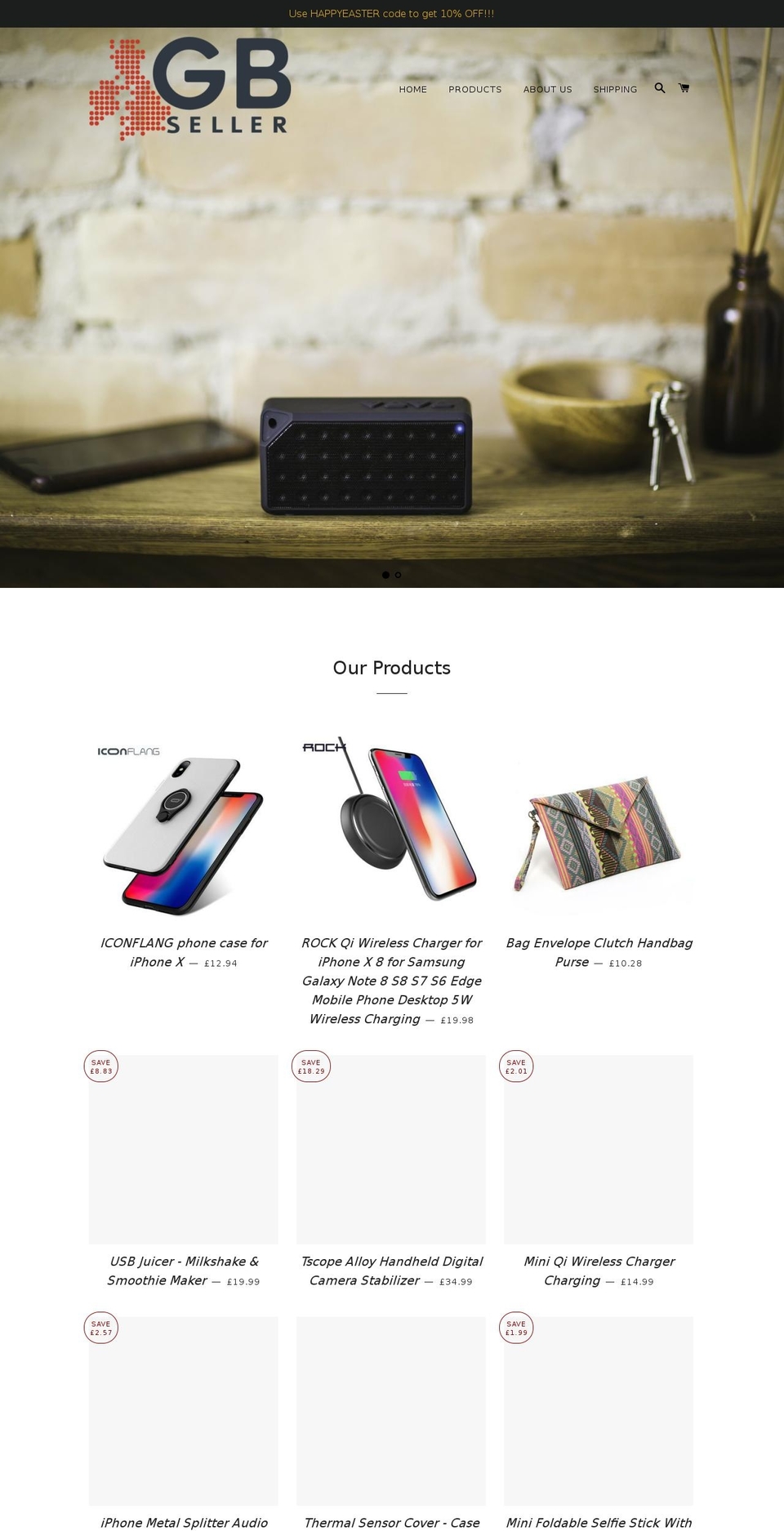 gbseller.com shopify website screenshot