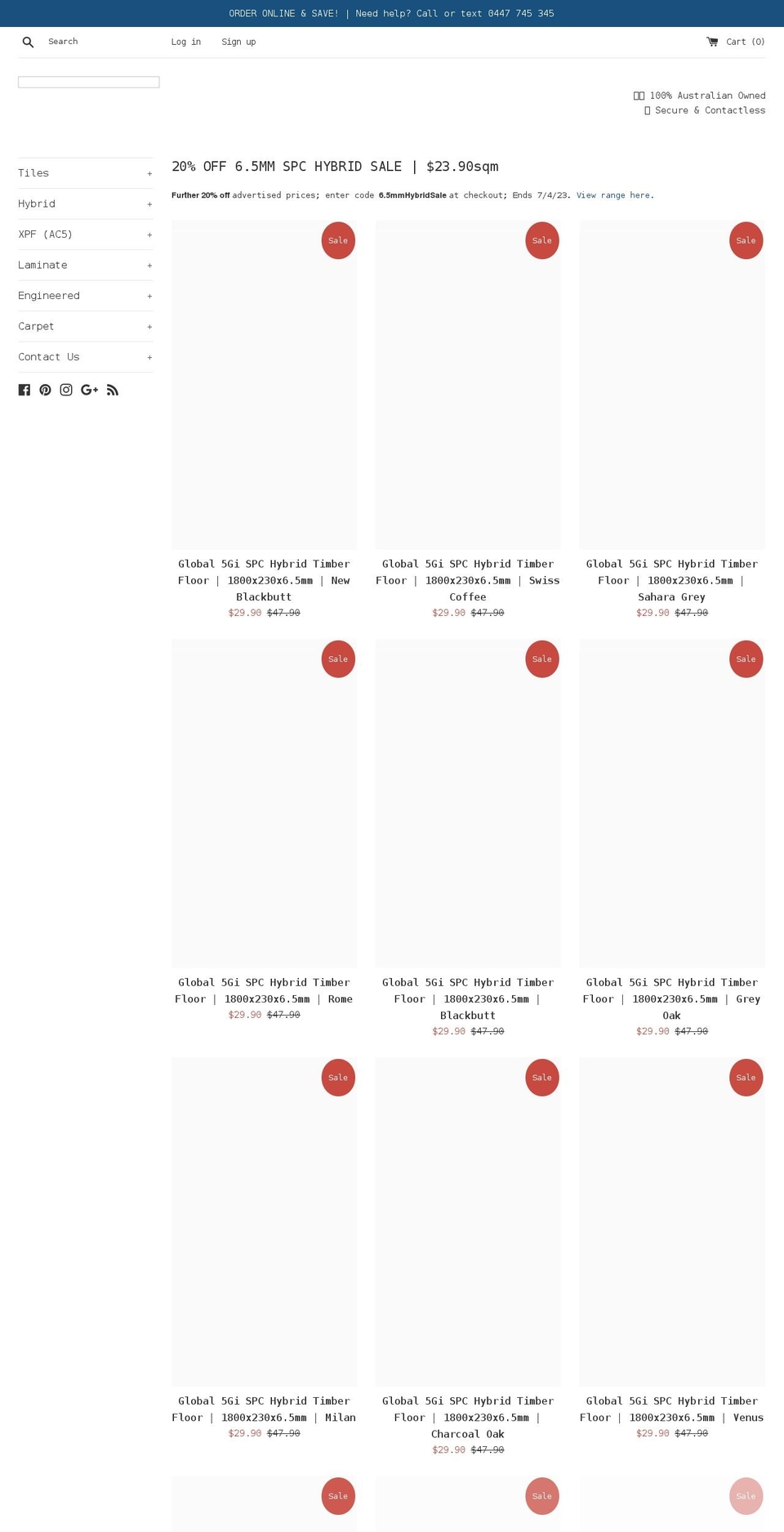 gbwarehouse.com.au shopify website screenshot