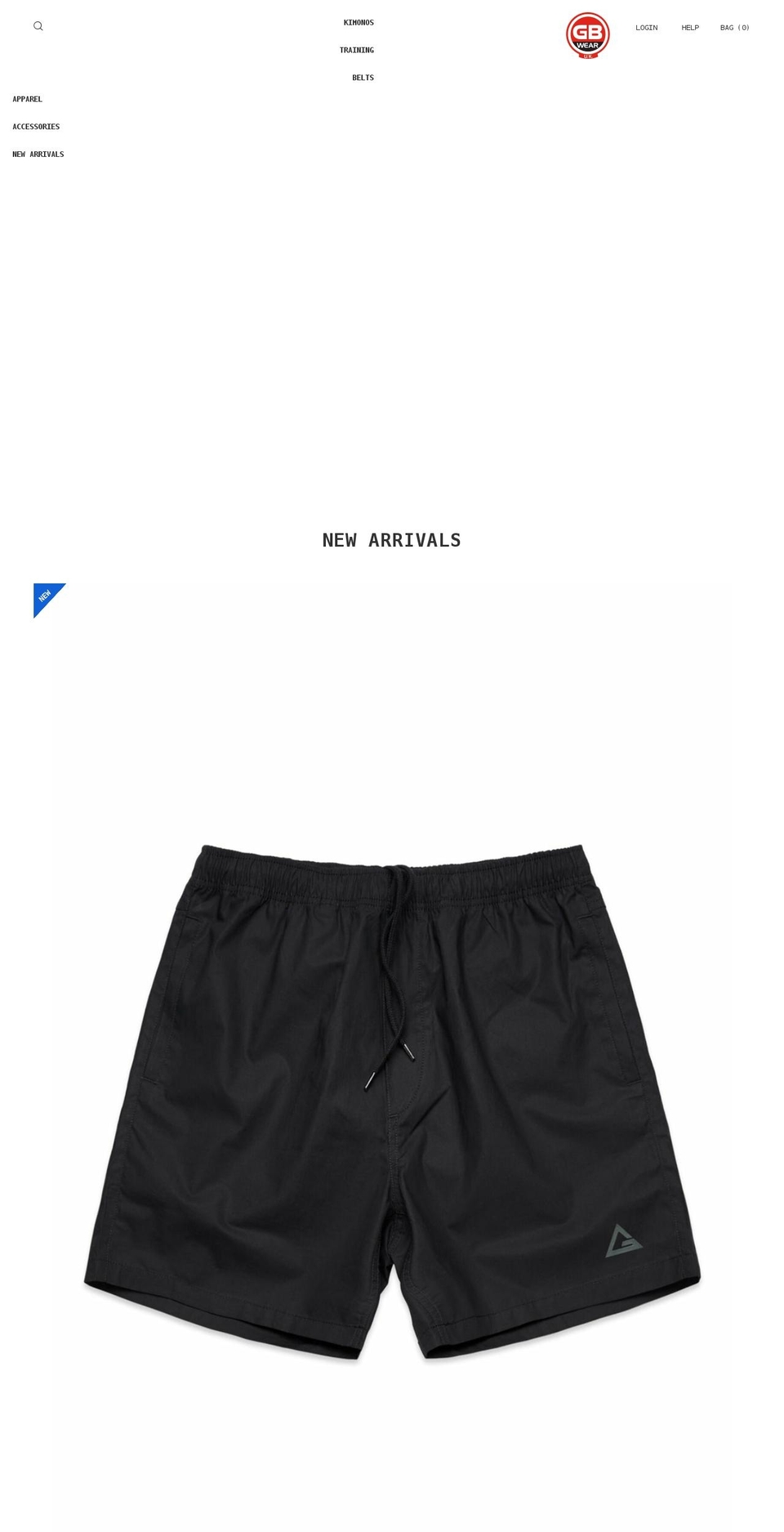 gbwear.co.uk shopify website screenshot