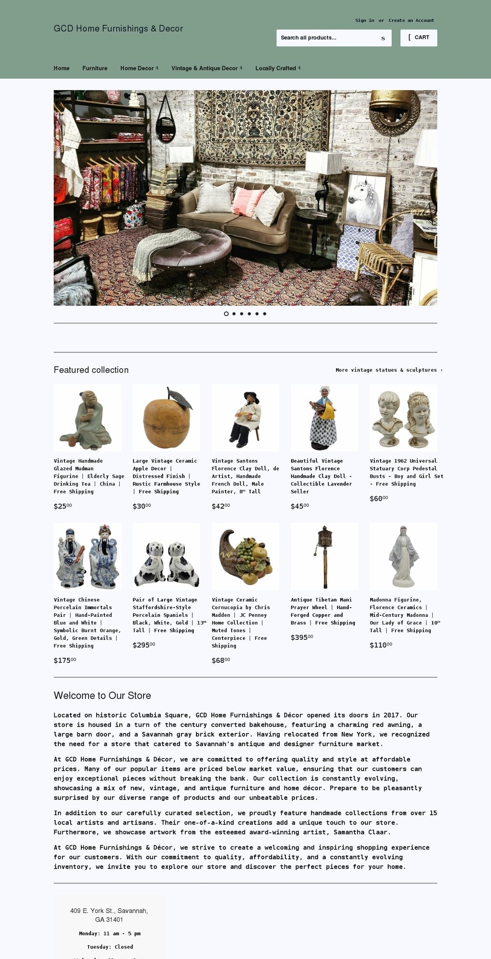 gcdhome.com shopify website screenshot