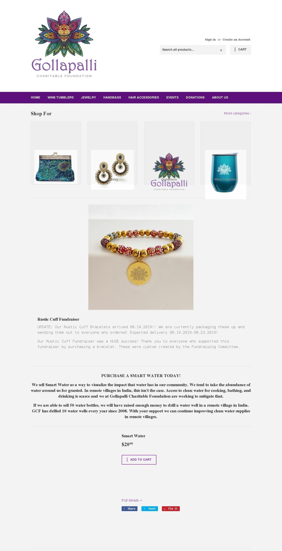 gcfboutique.com shopify website screenshot