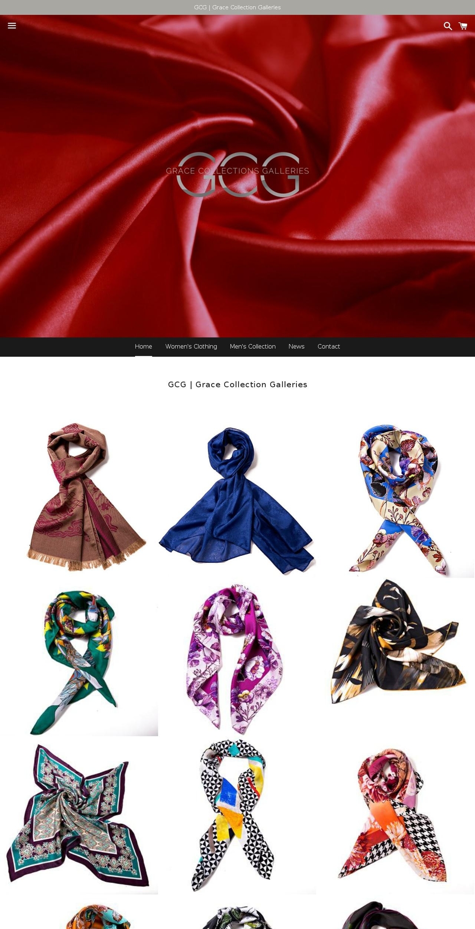 gcggalleries.com — Shopify storefront screenshot