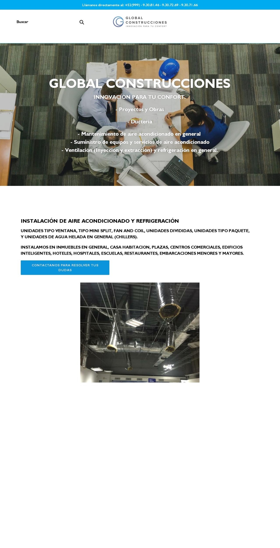 gcinstalaciones.com shopify website screenshot