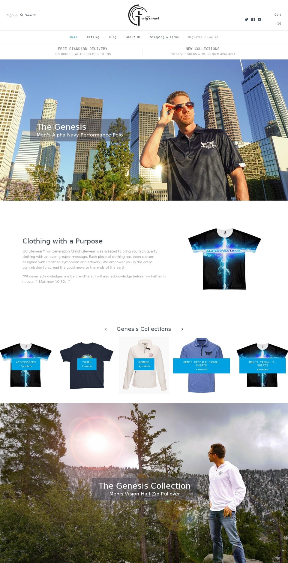 gclifewear.com shopify website screenshot