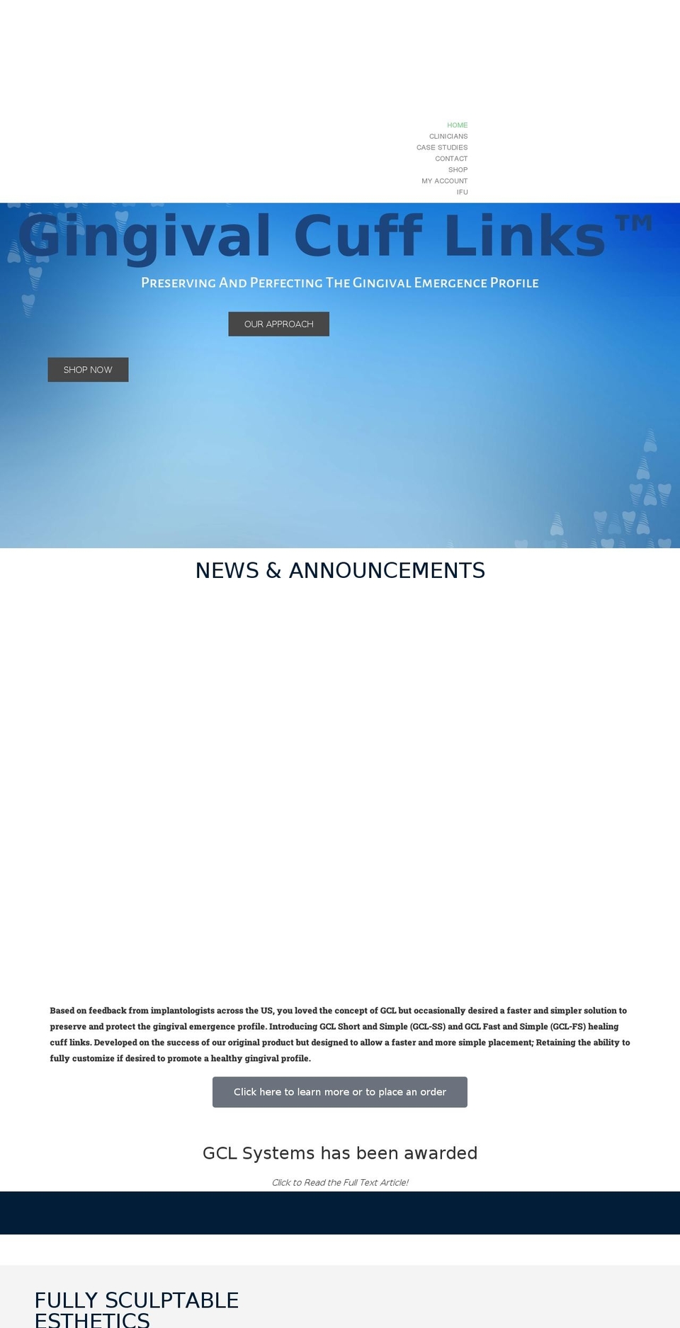 gclsystems.com — Shopify storefront screenshot