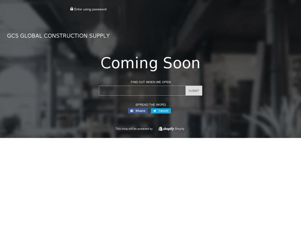 gcsupplyllc.com shopify website screenshot