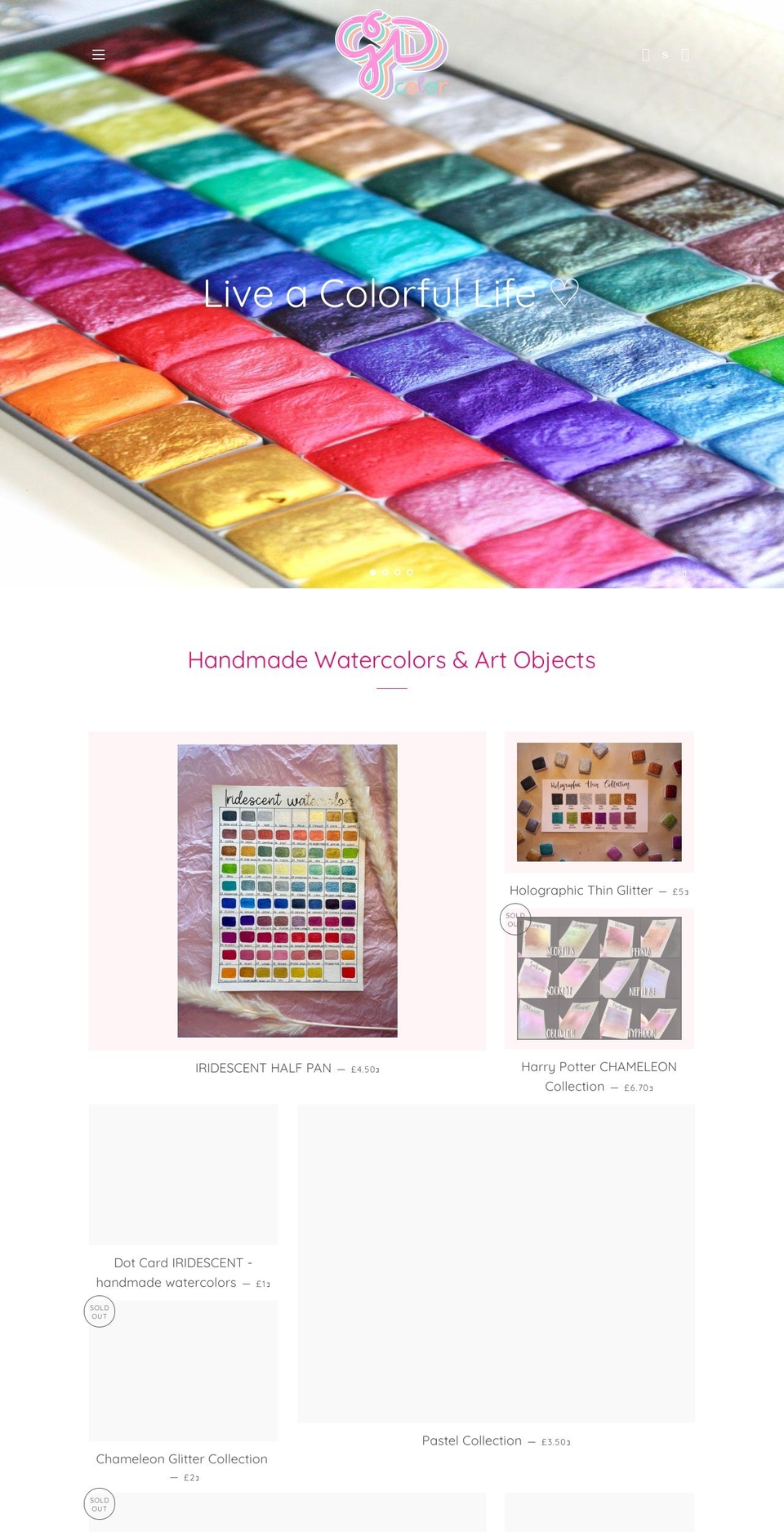 gdcolorart.com shopify website screenshot