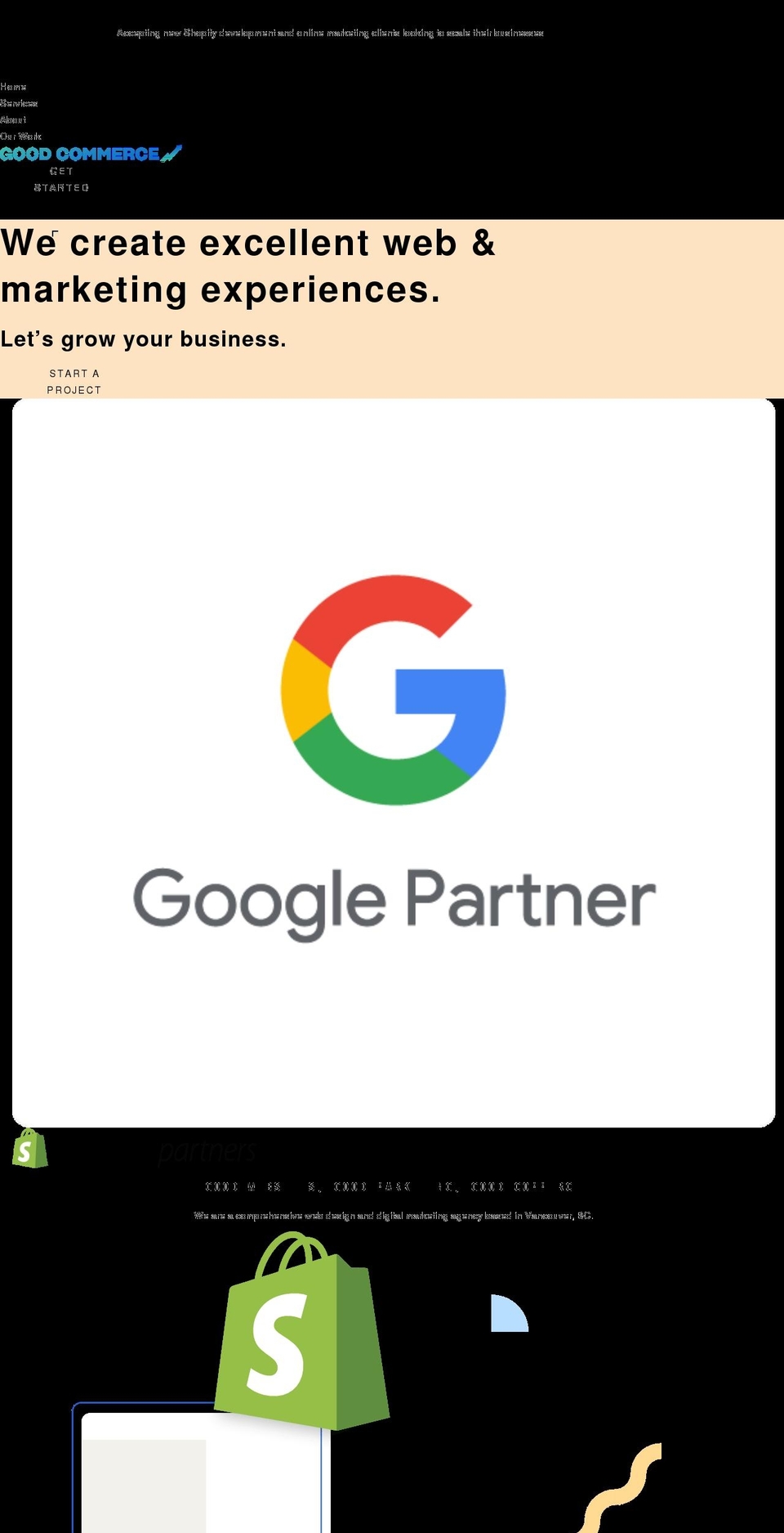gdcommerce.ca shopify website screenshot