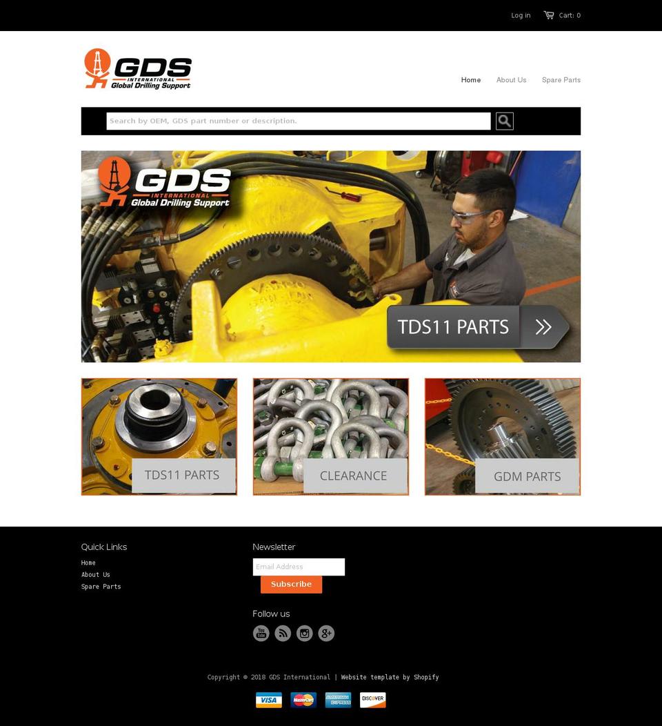 gds-international.myshopify.com shopify website screenshot