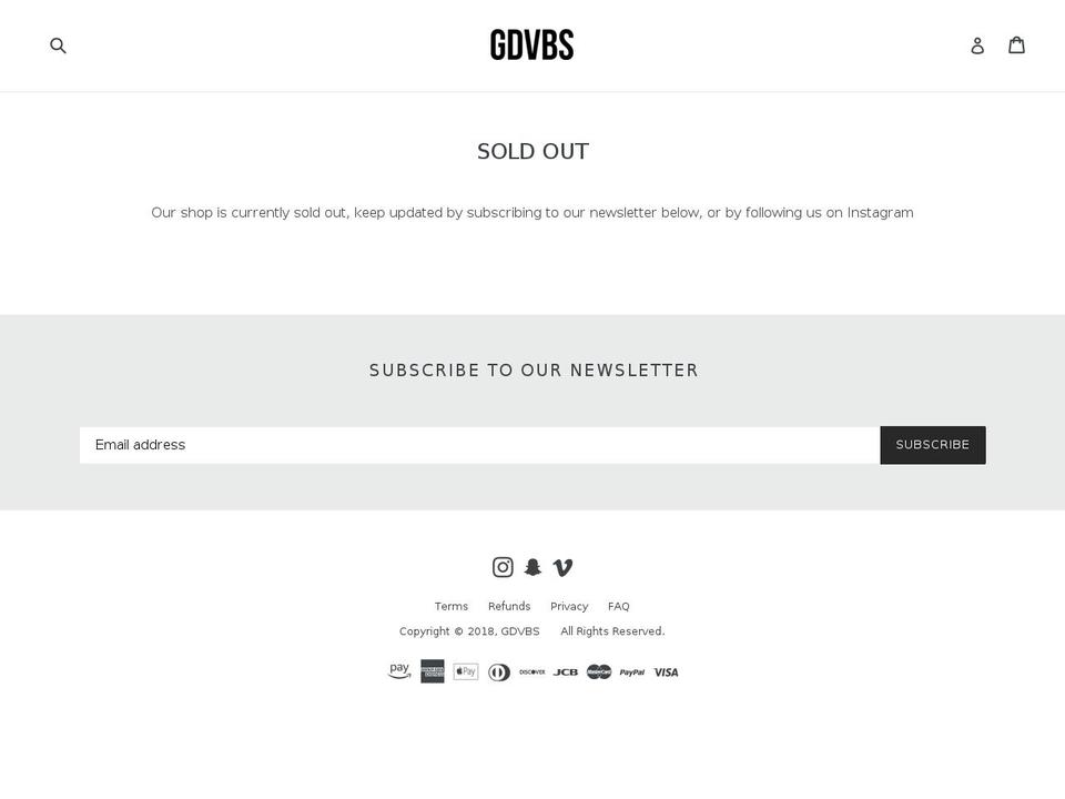 gdvbs.info shopify website screenshot