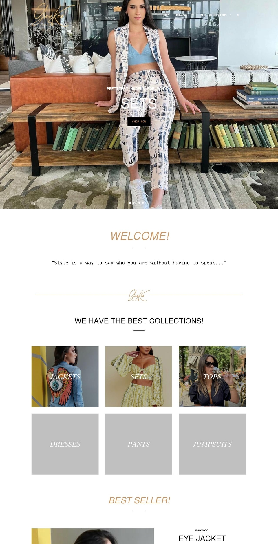 geakoashop.com shopify website screenshot