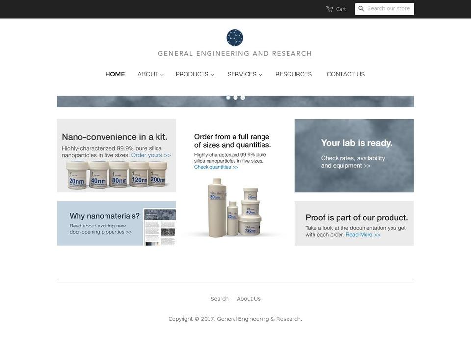 geandr.com shopify website screenshot