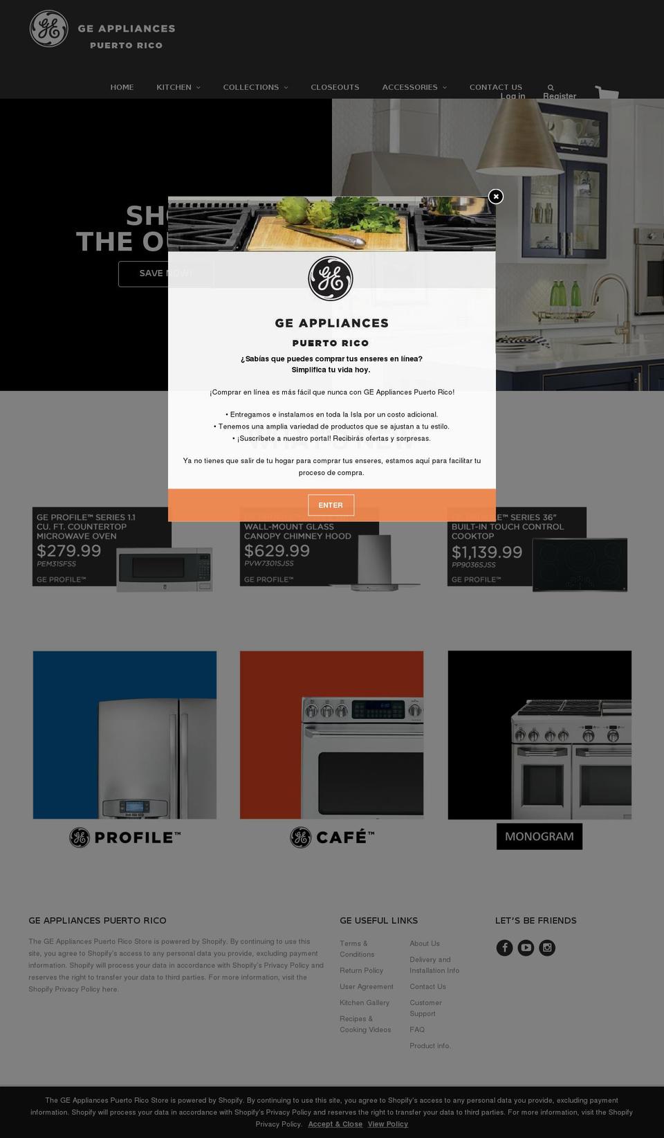 geaprstore.com shopify website screenshot