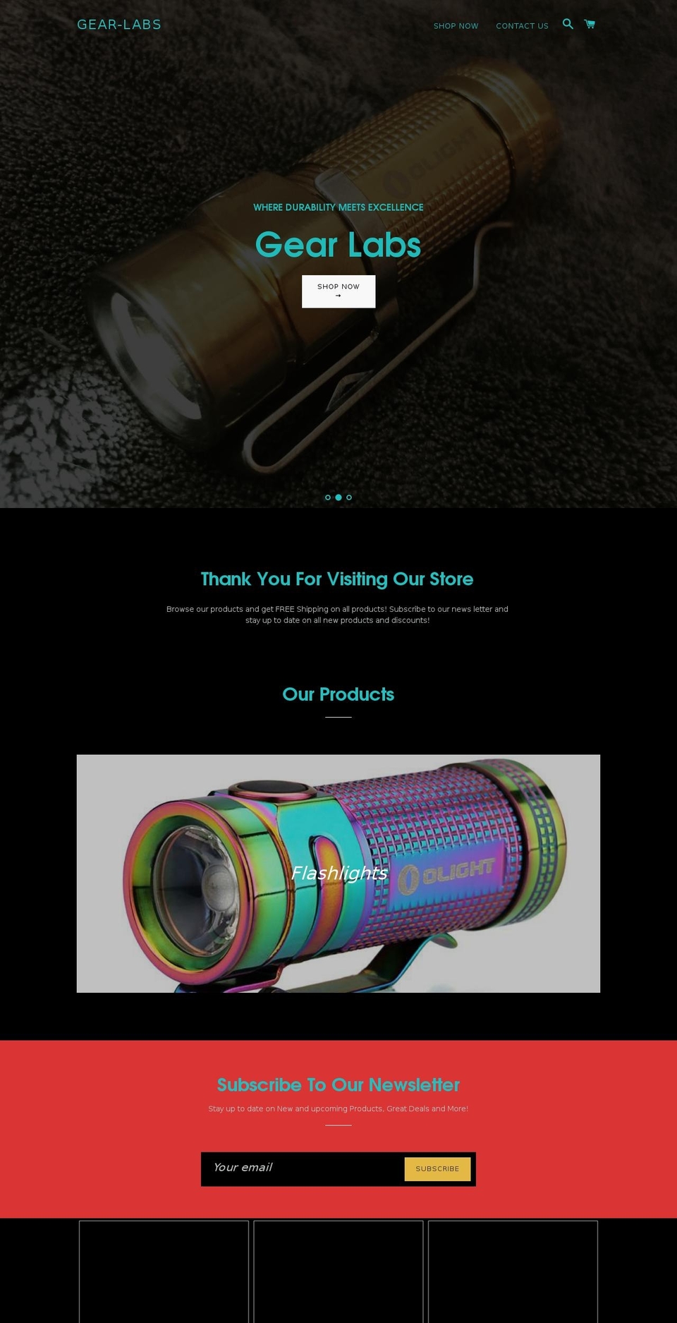 gear-labs.com — Shopify storefront screenshot