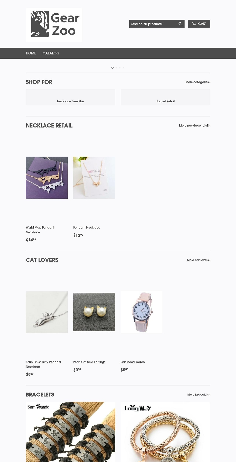 gear-zoo.com — Shopify storefront screenshot