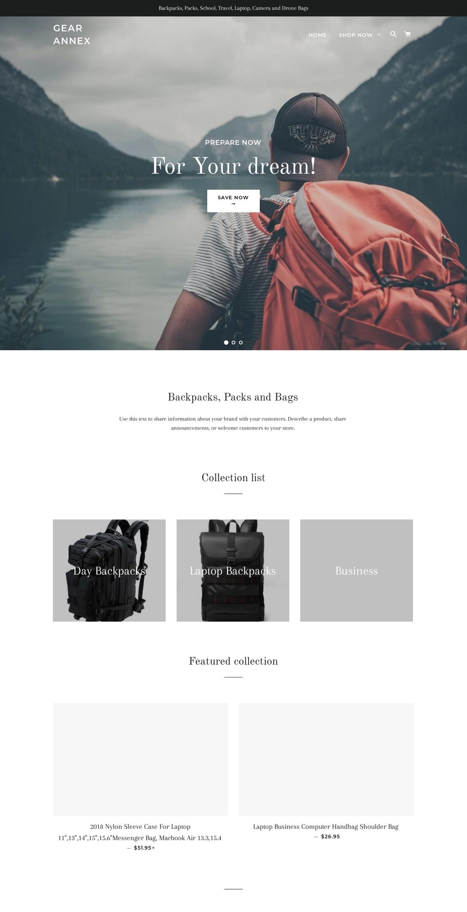 gearannex.com — Shopify storefront screenshot