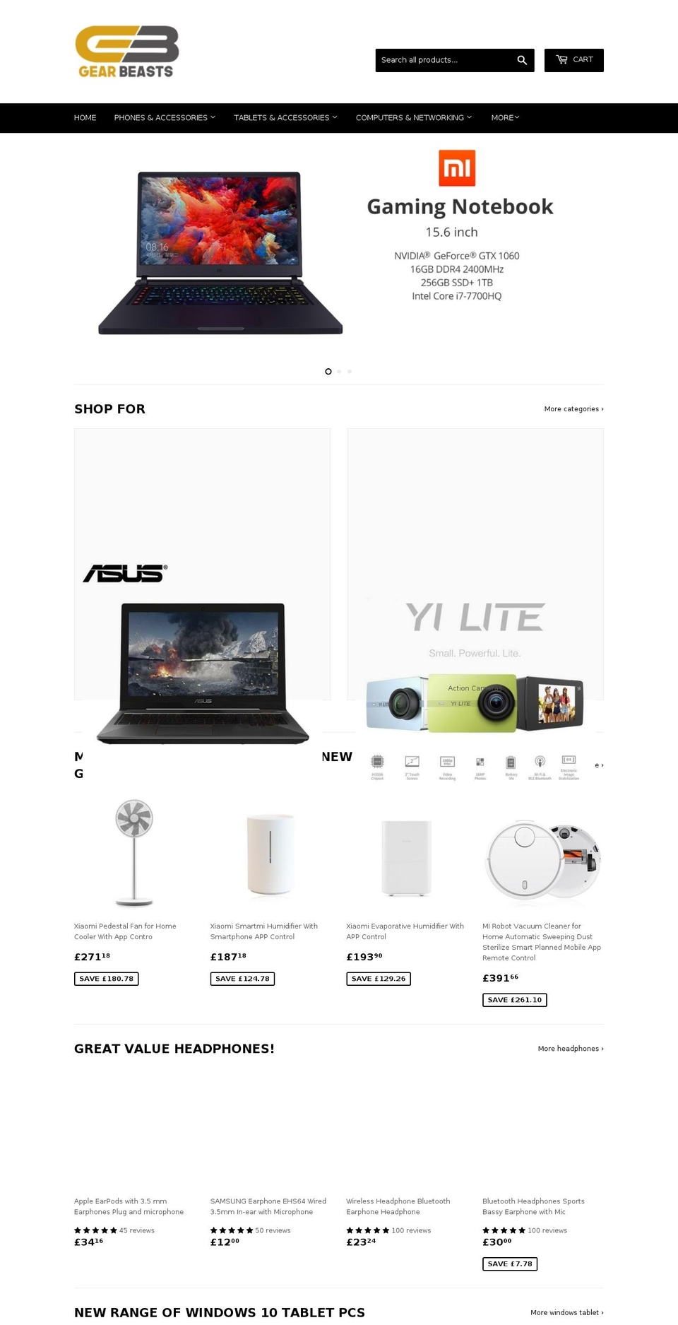 gearbeasts.com — Shopify storefront screenshot